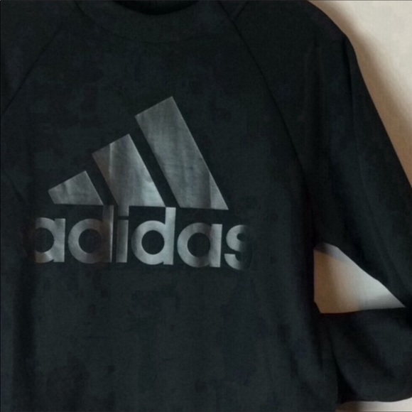 Adidas Original Crewneck Logo Black Sweatshirt - Picture 3 of 8